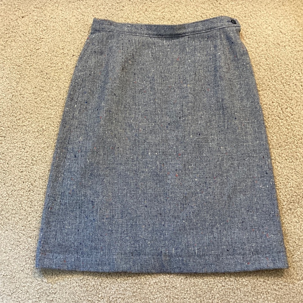 Pendleton Blue Pencil Skirt